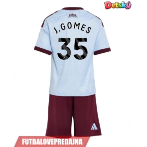 Lacne Dětský Futbalové dres Aston Villa Joao Gomes #35 2026-27 Krátky Rukáv - Tretina (+ trenírky)